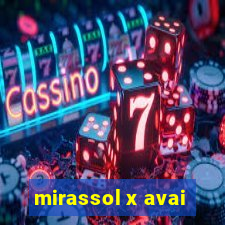 mirassol x avai