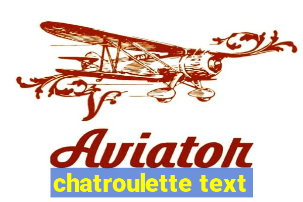 chatroulette text