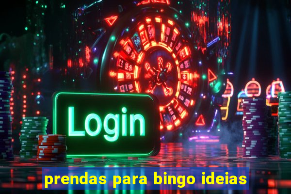 prendas para bingo ideias