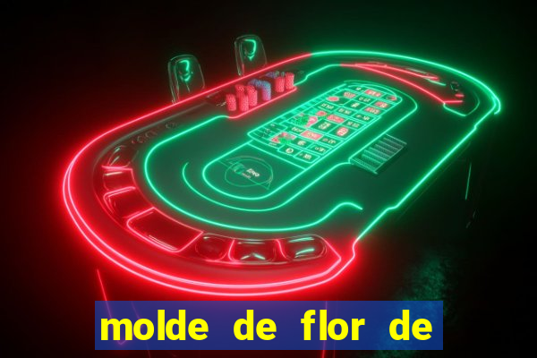 molde de flor de eva grande para imprimir