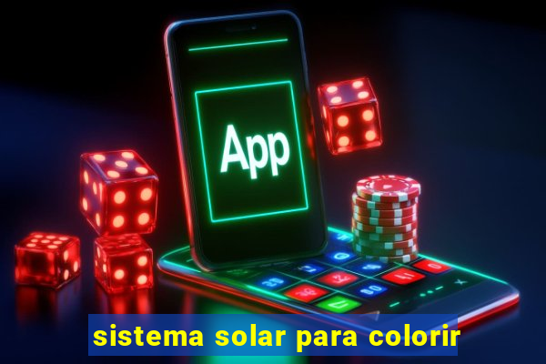 sistema solar para colorir