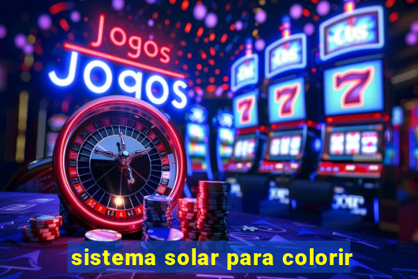 sistema solar para colorir