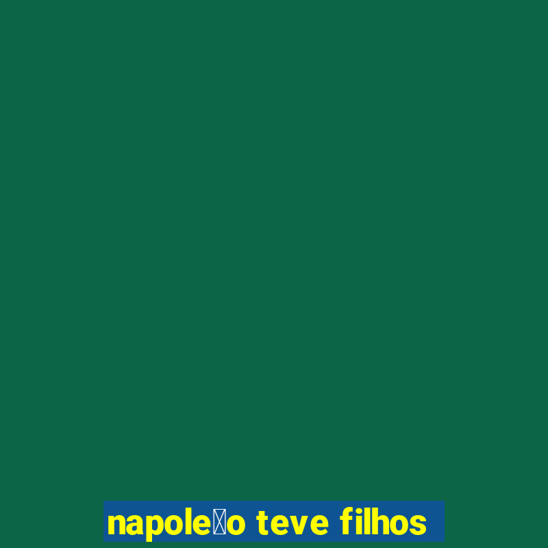 napole茫o teve filhos