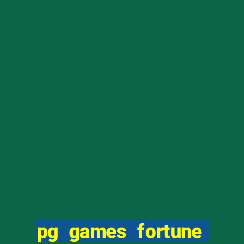 pg games fortune tiger demo