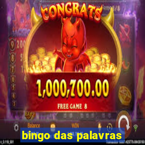 bingo das palavras