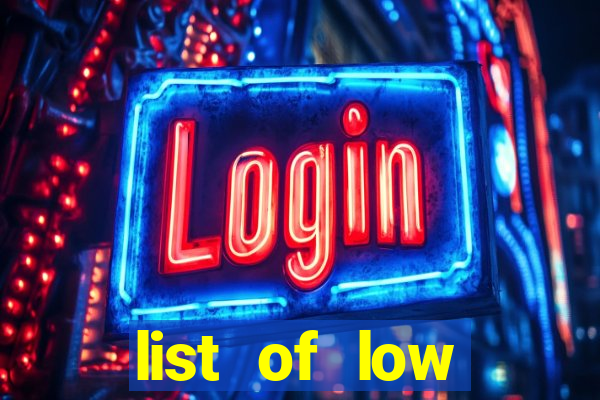 list of low volatility slot machines