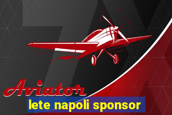 lete napoli sponsor