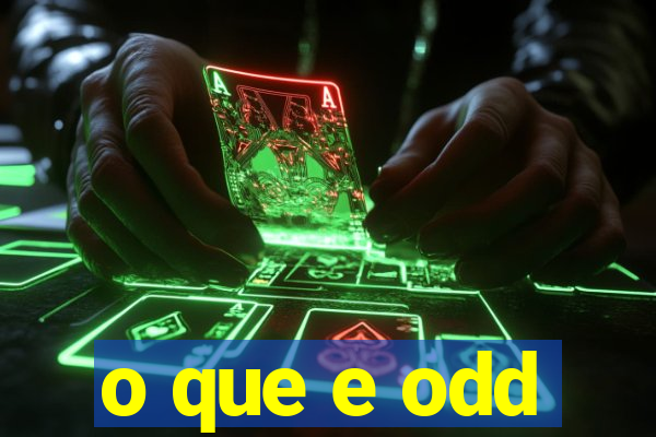 o que e odd