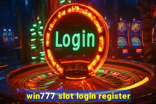 win777 slot login register