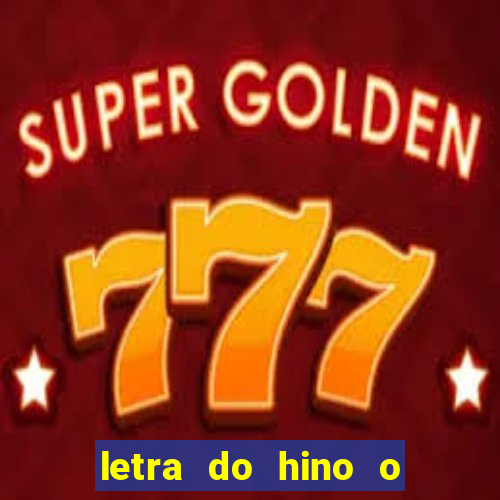 letra do hino o vento balançou