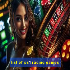 list of ps1 racing games