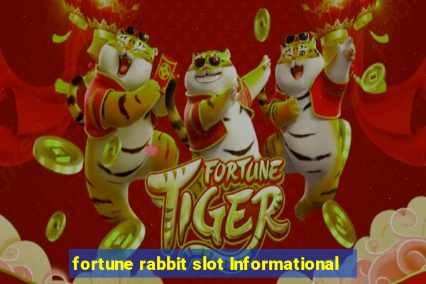 fortune rabbit slot Informational