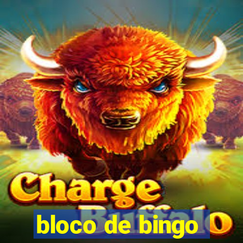 bloco de bingo