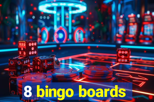 8 bingo boards