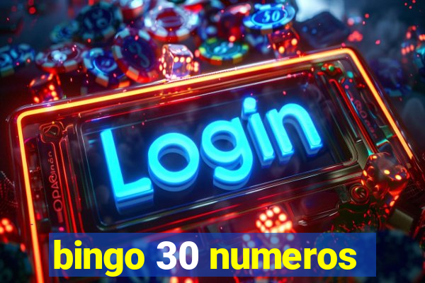 bingo 30 numeros