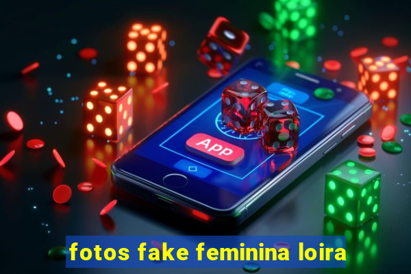 fotos fake feminina loira