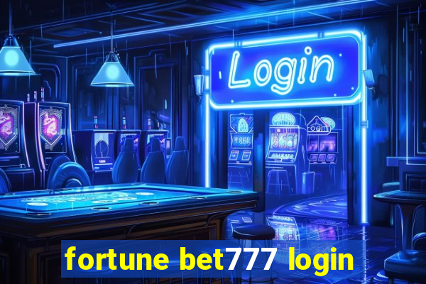 fortune bet777 login