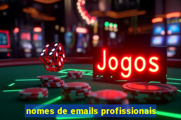 nomes de emails profissionais