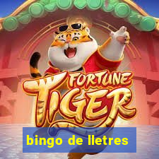 bingo de lletres