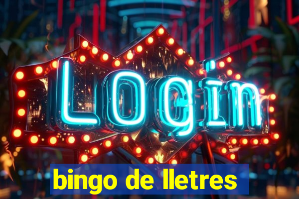 bingo de lletres