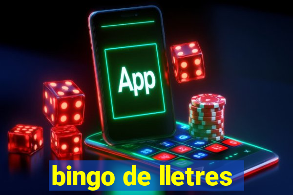 bingo de lletres