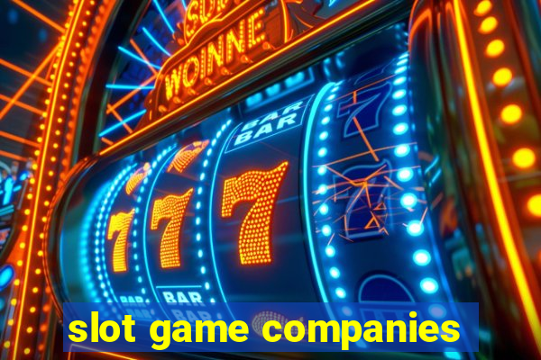 slot game companies