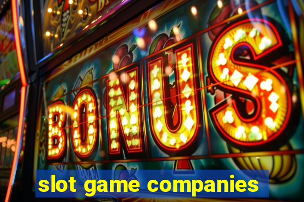 slot game companies