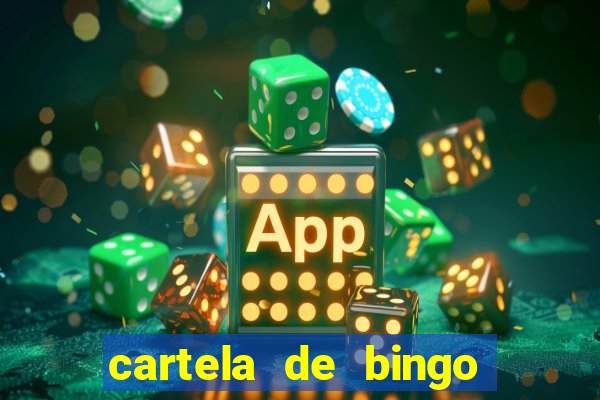 cartela de bingo da sorte