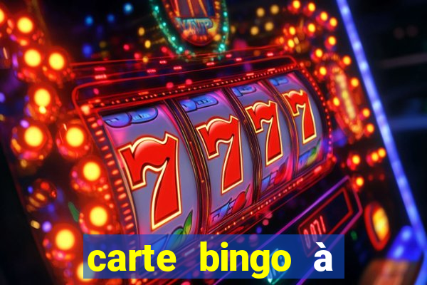 carte bingo à imprimer gratuit