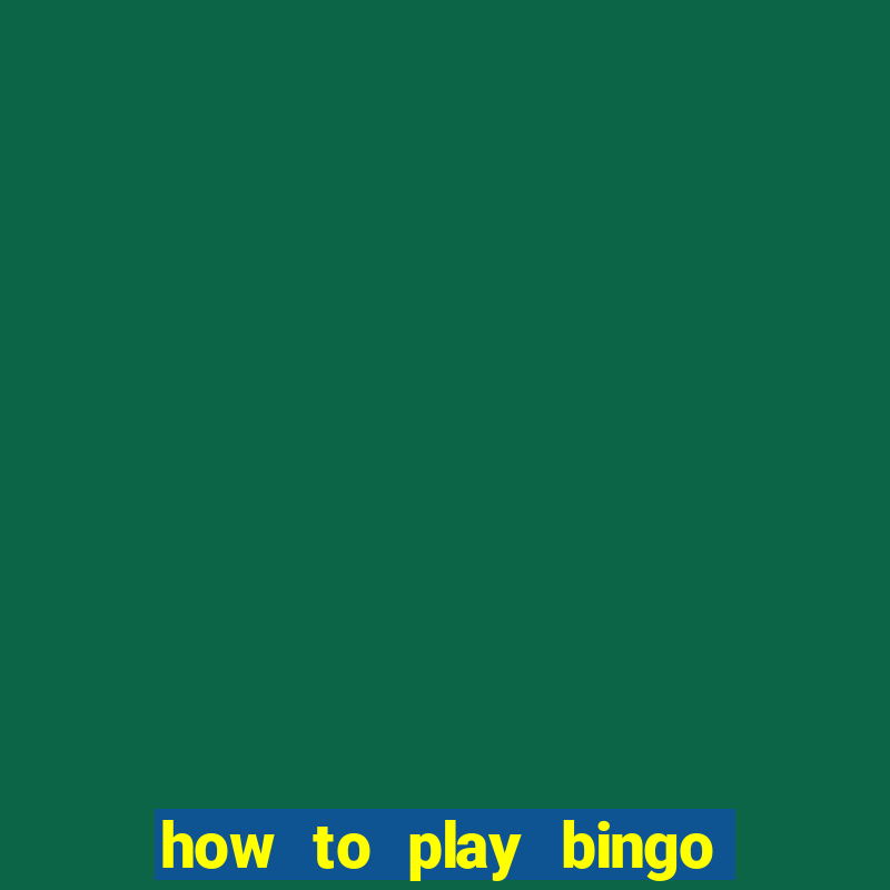 how to play bingo bonus scratch card