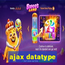 ajax datatype