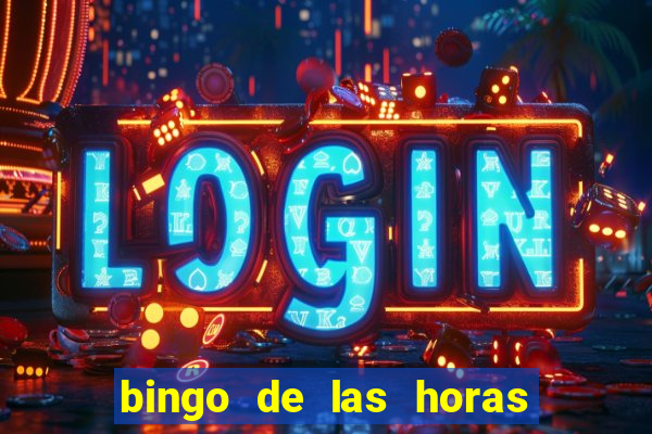 bingo de las horas para imprimir