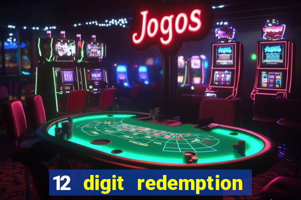 12 digit redemption code for golden hearts casino