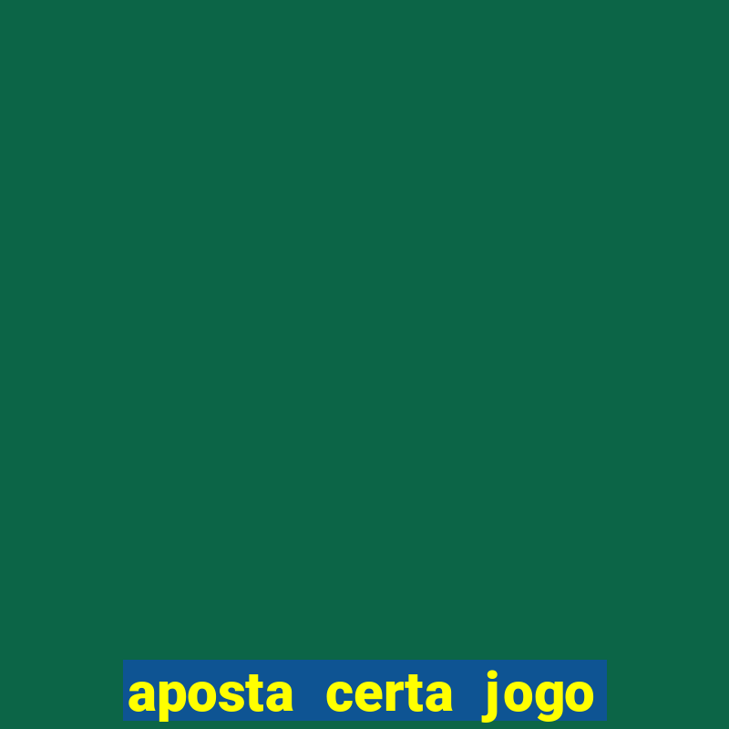 aposta certa jogo do bicho