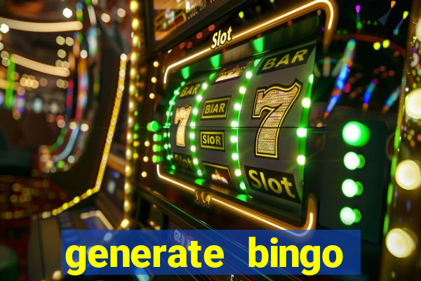 generate bingo cards with pictures