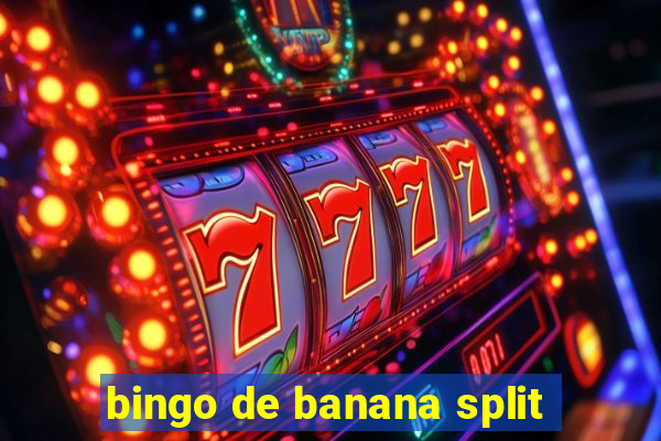 bingo de banana split