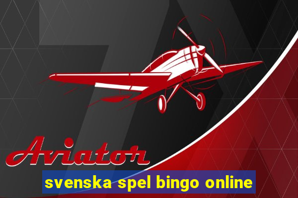 svenska spel bingo online