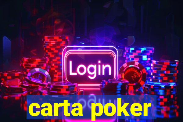 carta poker