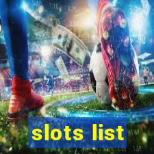 slots list