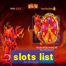 slots list