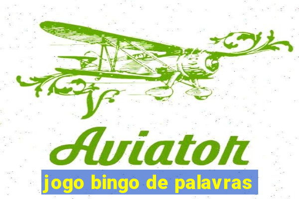 jogo bingo de palavras