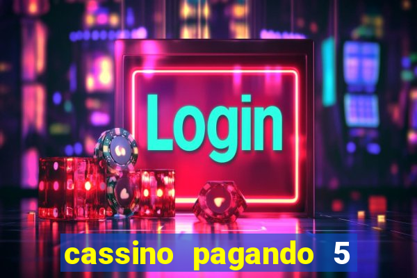 cassino pagando 5 reais no cadastro