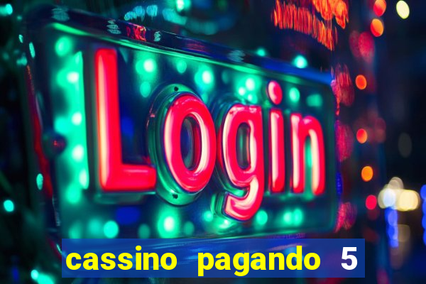 cassino pagando 5 reais no cadastro