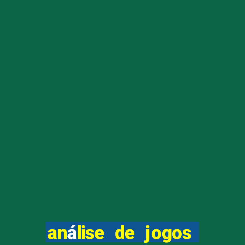 análise de jogos de futebol