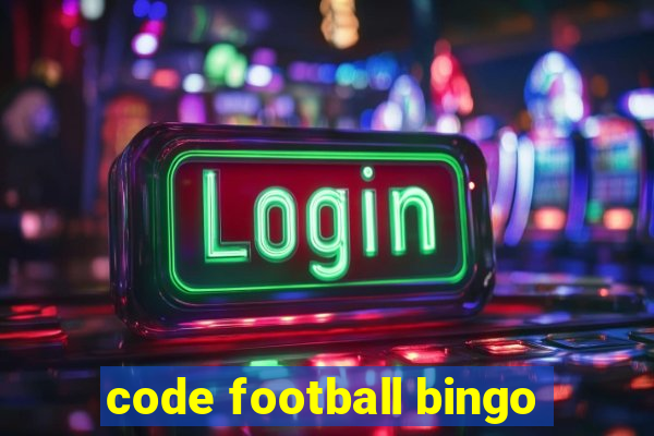 code football bingo