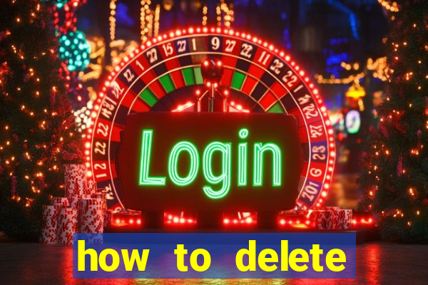 how to delete account in bingo plus