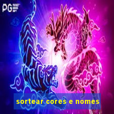 sortear cores e nomes