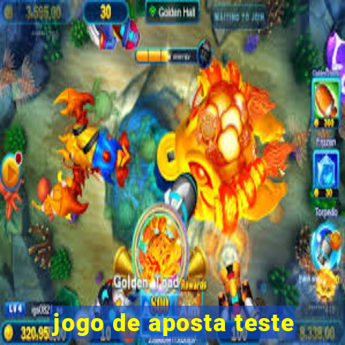 jogo de aposta teste