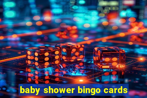 baby shower bingo cards