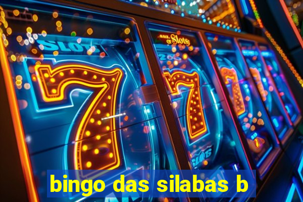 bingo das silabas b